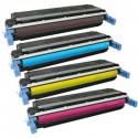 FG Encre Cartouche de Toner Compatible pour HP C9730A + C9731A + C9732A + C9733A Lot de 4