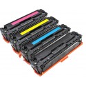 FG Encre Cartouche de Toner Compatible pour HP Pack CB540/CB541/CB542/CB543