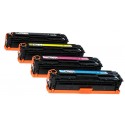 FG Encre Cartouche de Toner Compatible pour HP CE320A / CE321A / CE322A / CE323A Lot de 4