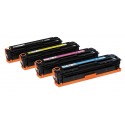 FG Encre Cartouche de Toner Compatible pour HP CE410A + CE411A + CE412A + CE413A Lot de 4