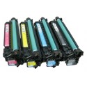 FG Encre Cartouche de Toner Compatible pour HP CE340A + CE341A + CE342A + CE343A Lot de 4