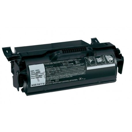 LEXMARK X651H11E Cartouche Toner Laser Haute Capacité Compatible