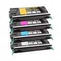 FG Encre Cartouche de Toner Compatible pour Lexmark C524 Lot de 4