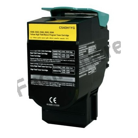 LEXMARK C544 Cartouche Toner Laser Jaune Très Haute Capacité Compatible