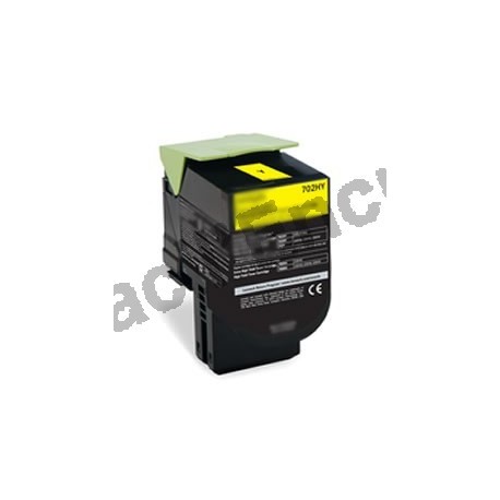 LEXMARK 702HY Cartouche Toner Laser Jaune Compatible