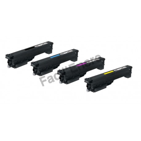 CANON C-EXV8 BK/C/M/Y Lot de 4 Cartouches Toners Lasers Compatibles