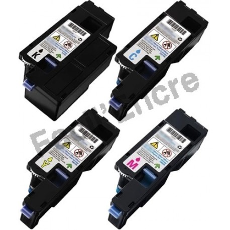 DELL 1250 Lot de 4 Cartouches Toners Lasers Compatibles