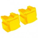 FG Encre Lot de 2 bâtonnets d'Encre Solide Jaune Compatible pour Xerox Phaser 8570