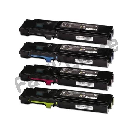 Pack XEROX PHASER 6600 BK/C/M/Y Lot de 4 Cartouches Toners Lasers Compatibles