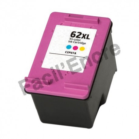 HP n°62XL Haute Capacité Cartouche compatible Couleur