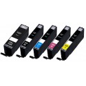 FGE Pack de 5 Cartouches d'encre compatibles pour CANON Pack PGI550-CLI551