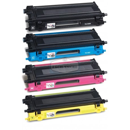 FG Encre Cartouche de Toner Compatible pour Brother TN115 BK/C/M/Y Lot de 4