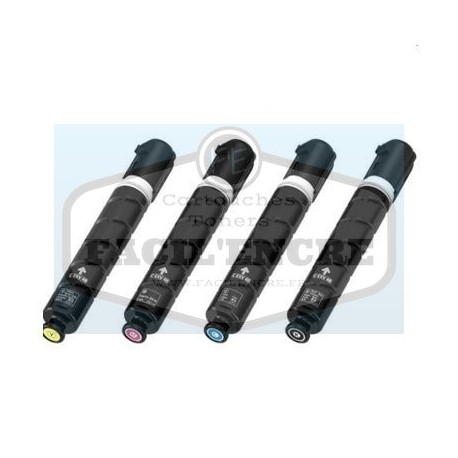 FG Encre Pack de 4 Toners Compatible pour Canon C-EXV49