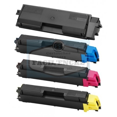 FG Encre Pack de 4 Toners compatibles pour Kyocera TK-5135