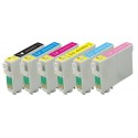 FGE Pack de Cartouches d'encre compatibles pour EPSON T0807