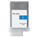 FGE Cartouche d'encre compatible pour CANON PFI-102C Cyan