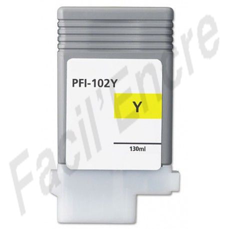 CANON PFI-102Y Cartouche Jaune compatible