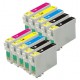 EPSON T1285 Pack de 10 Cartouches compatibles