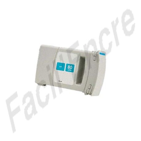 HP n°80XL Cartouche Cyan compatible