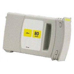 HP n°80XL Cartouche Jaune compatible