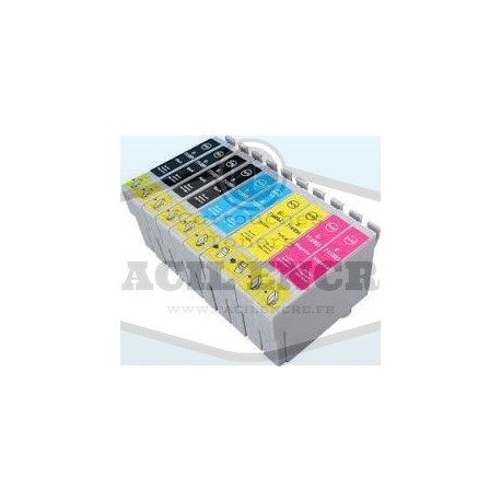 Grossist’Encre Pack de 10 Cartouches compatibles EPSON T0615