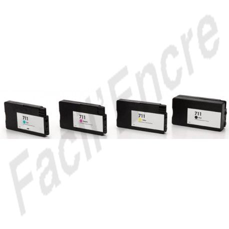 HP Pack n°711 Cartouches compatibles