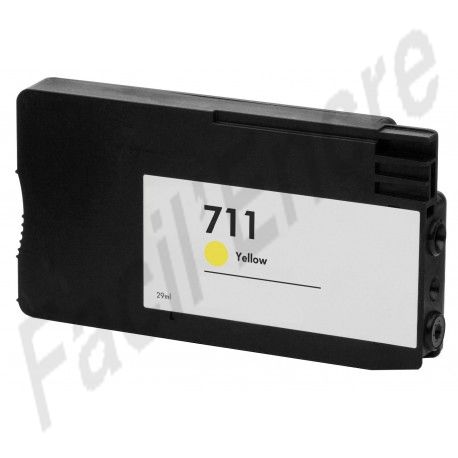 HP n°711 / CZ132A Cartouche Jaune compatible