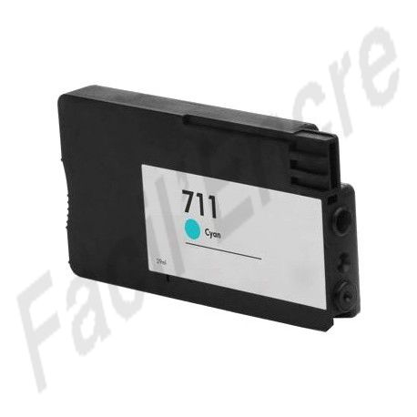 HP n°711 / CZ130A Cartouche Cyan compatible