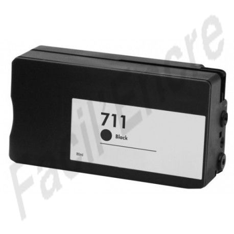 HP n°711 / CZ133A Cartouche Noir compatible