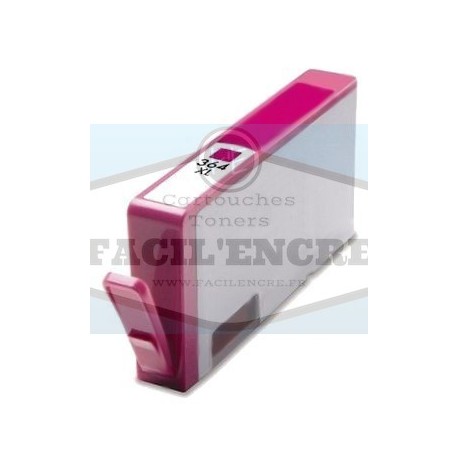 Grossist’Encre Cartouche Magenta compatible HP n°364XL avec puce et niveau d’encre