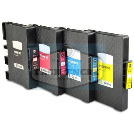 Grossist’Encre Pack de 4 Cartouches compatibles RICOH Pack GC21