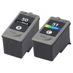 CANON Pack PG50 + CL51 Cartouches compatibles