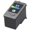 FGE Cartouche d'encre compatible pour CANON CL51 Couleur