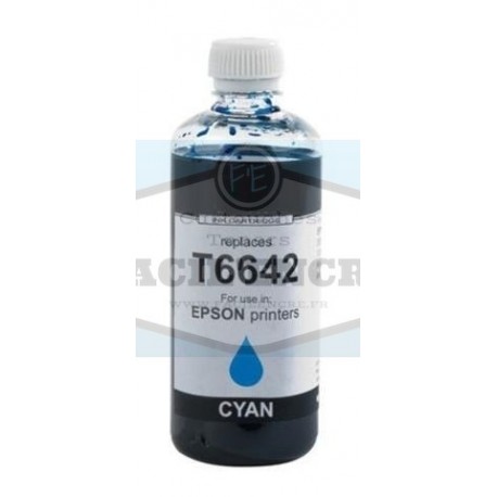 FG ENCRE Flacon d'encre Cyan Compatible pour EPSON T6642