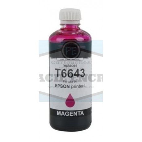 FG ENCRE Flacon d'encre Magenta Compatible pour EPSON T6643