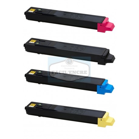 FG ENCRE Lot de 4 Toners compatibles pour KYOCERA TK8115 / TK-8115