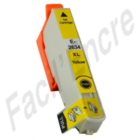 EPSON T2634 / n°26XL Cartouche Jaune compatible