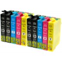 FGE Pack de 10 Cartouches d'encre compatibles EPSON T1806 / T1816