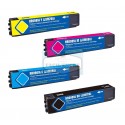 FGE Pack de 4 Cartouches compatible pour HP 981A 4x6000 Pages pour HP PageWide Enterprise Color 556dn Flow MFP 586