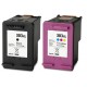 FG ENCRE Lot de 2 cartouches ( Noir + Couleur ) compatible pour HP 303XL Haute Capacité - T6N03AE + T6N04AE