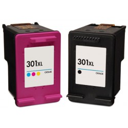 HP Pack N°301XL Cartouches Compatibles